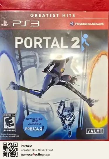 Portal 2 PlayStation 3, NTSC box front