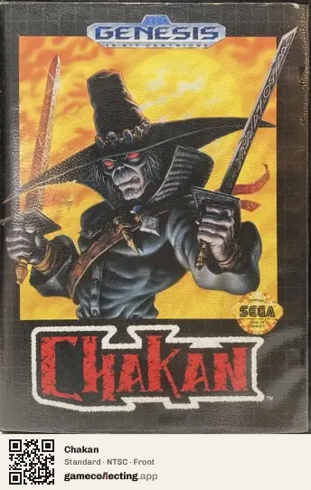 Chakan Sega Mega Drive / Genesis, NTSC box front