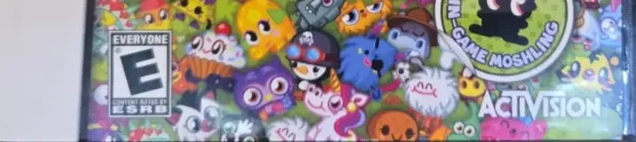 Moshi Monsters: Moshling Zoo, the ESRB box on its front