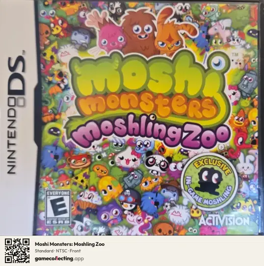 Moshi Monsters: Moshling Zoo Nintendo DS, NTSC box front