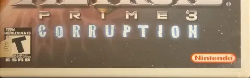 Metroid Prime 3: Corruption, the ESRB box on its front