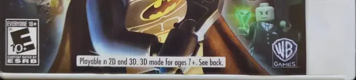 LEGO Batman 2: DC Super Heroes, the ESRB box on its front