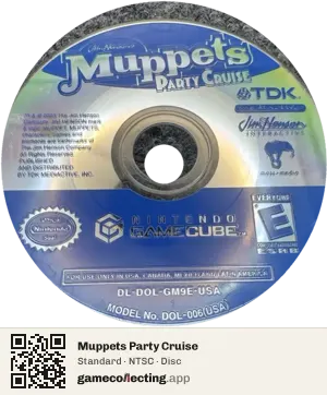 Muppets Party Cruise Nintendo GameCube, NTSC disc