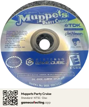 Muppets Party Cruise Nintendo GameCube, NTSC disc