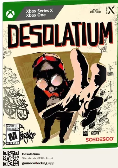 Desolatium Xbox Series X, NTSC box front