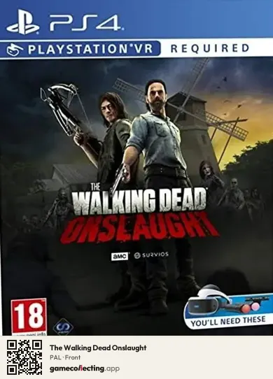 The Walking Dead Onslaught PlayStation 4, PAL box front