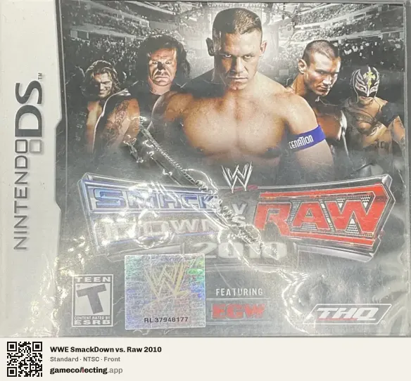 WWE SmackDown vs. Raw 2010 Nintendo DS, NTSC box front