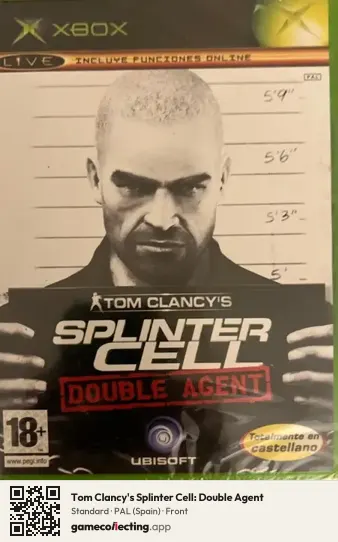 Tom Clancy's Splinter Cell: Double Agent Xbox, Spain box front