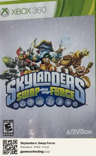 Skylanders: Swap Force Xbox 360, NTSC box front