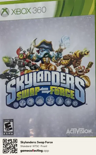 Skylanders: Swap Force Xbox 360, NTSC box front