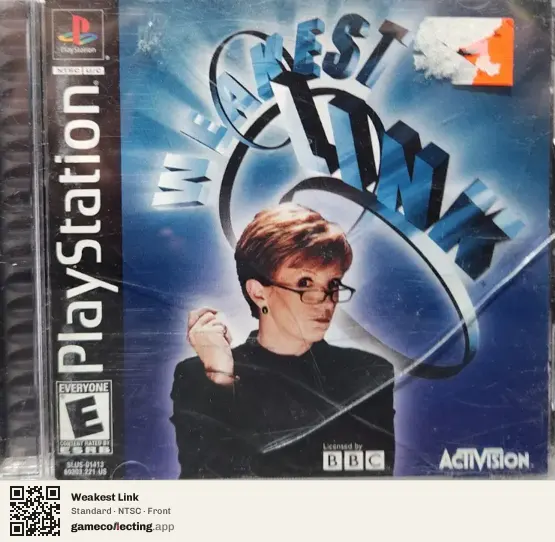 Weakest Link PlayStation, NTSC box front