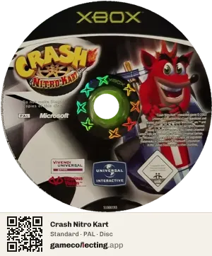 Crash Nitro Kart Xbox, PAL disc