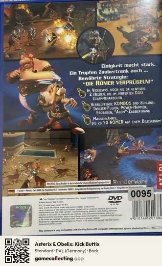 Asterix & Obelix: Kick Buttix PlayStation 2, Germany box back