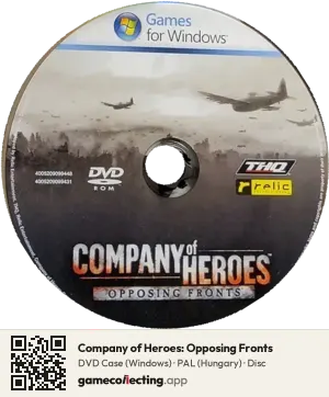 Company of Heroes: Opposing Fronts Computer, PAL disc