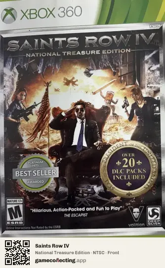 Saints Row IV Xbox 360, NTSC box front