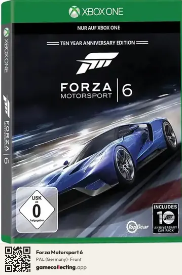 Forza Motorsport 6 Xbox One, Germany box front