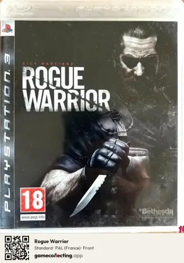 Rogue Warrior PlayStation 3, France box front