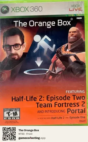 The Orange Box Xbox 360, NTSC box front