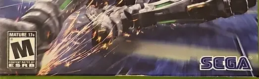 Vanquish, the ESRB box on its front