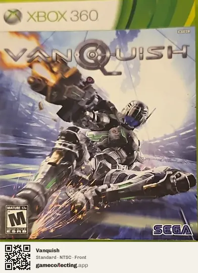 Vanquish Xbox 360, NTSC box front