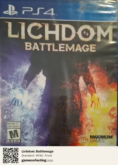 Lichdom: Battlemage PlayStation 4, NTSC box front