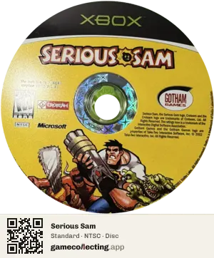 Serious Sam Xbox, NTSC disc