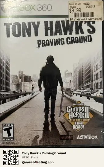 Tony Hawk's Proving Ground Xbox 360, NTSC box front