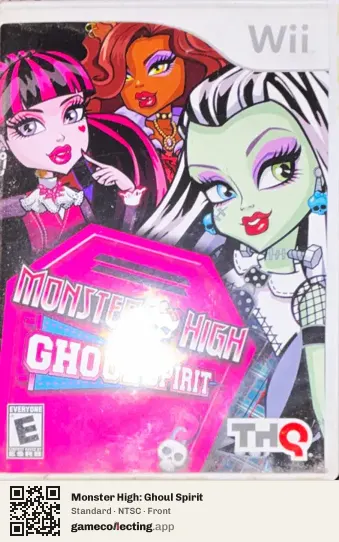 Monster High: Ghoul Spirit Nintendo Wii, NTSC box front