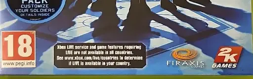 XCOM: Enemy Unknown, the PEGI square on its front