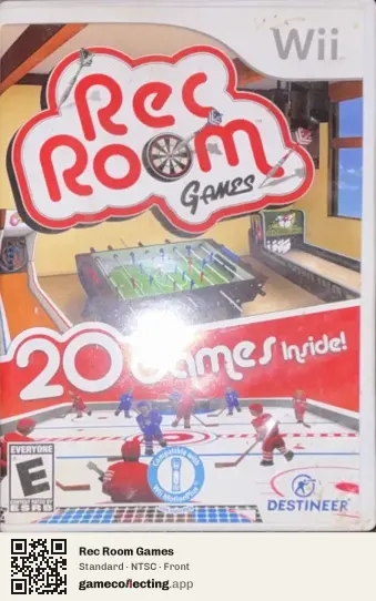 Rec Room Games Nintendo Wii, NTSC box front