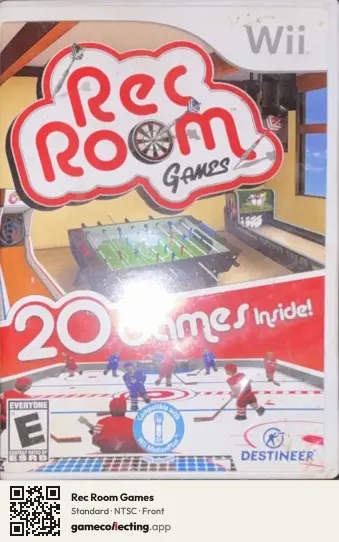 Rec Room Games Nintendo Wii, NTSC box front