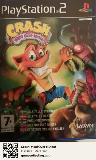 Crash: Mind Over Mutant PlayStation 2, PAL box front
