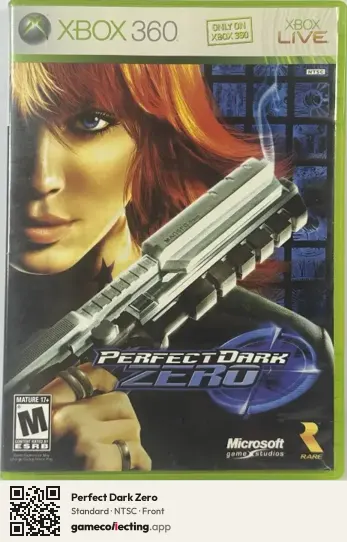 Perfect Dark Zero Xbox 360, NTSC box front
