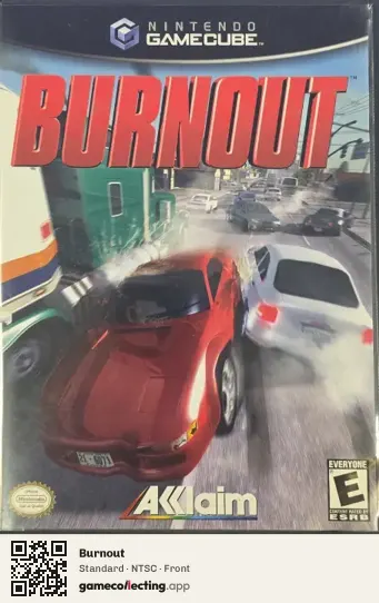 Burnout Nintendo GameCube, NTSC box front