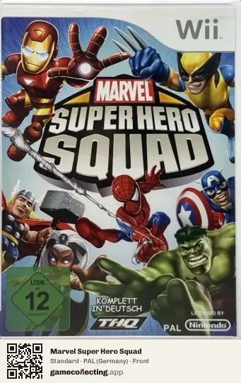 Marvel Super Hero Squad Nintendo Wii, Germany box front