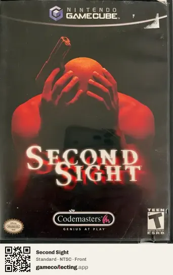 Second Sight Nintendo GameCube, NTSC box front