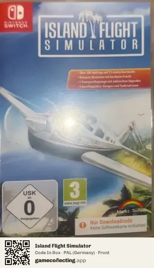 Island Flight Simulator Nintendo Switch, Germany box front