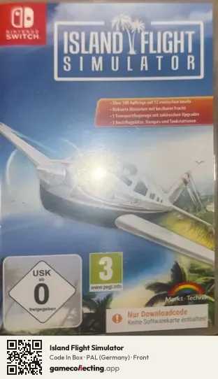 Island Flight Simulator Nintendo Switch, Germany box front