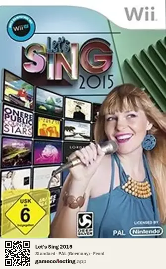 Let's Sing 2015 Nintendo Wii, Germany box front
