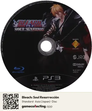 Bleach: Soul Resurrección PlayStation 3, Asia disc