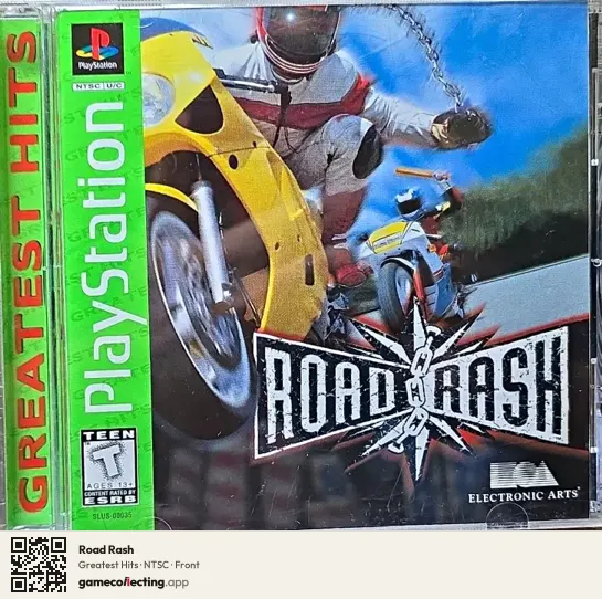Road Rash PlayStation, NTSC box front