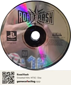 Road Rash PlayStation, NTSC disc