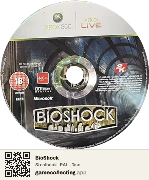 BioShock Xbox 360, PAL disc