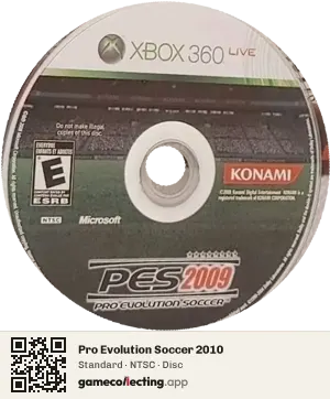 Pro Evolution Soccer 2010 Xbox 360, NTSC disc