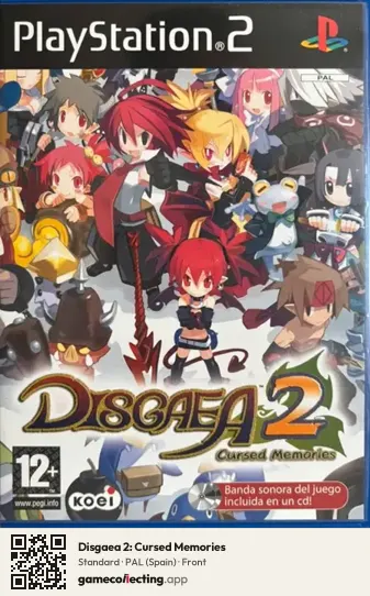 Disgaea 2: Cursed Memories PlayStation 2, Spain box front