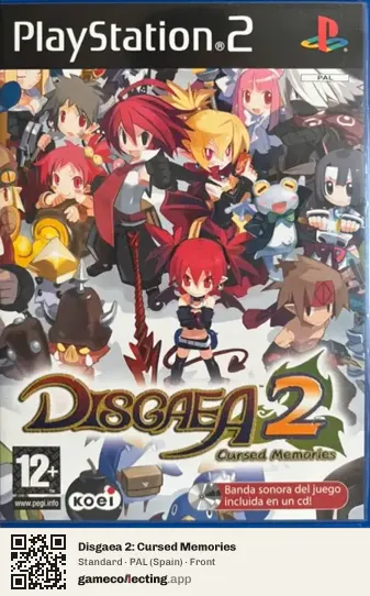 Disgaea 2: Cursed Memories PlayStation 2, Spain box front
