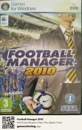Football Manager 2010 Computer, Spain box front