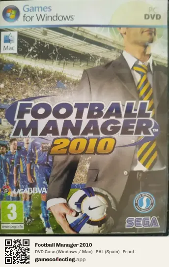 Football Manager 2010 Computer, Spain box front