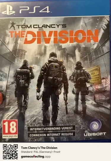 Tom Clancy's The Division PlayStation 4, Germany box front