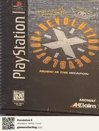 Revolution X PlayStation, NTSC box front